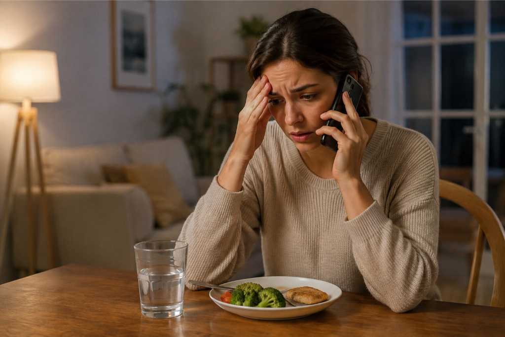 A Family Member Making an Important Call