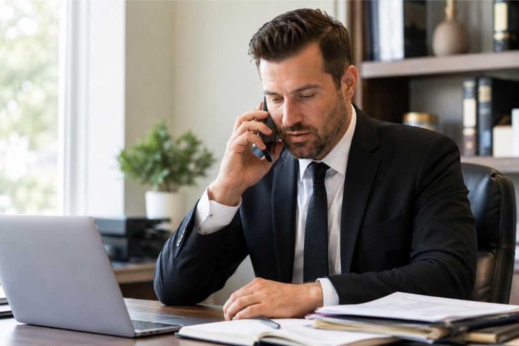 Bail Bonds Call with a Client in Progress