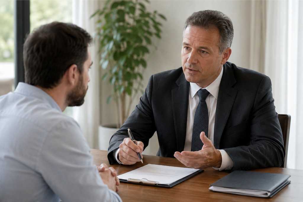 Bail Bondsman Answering Client Questions