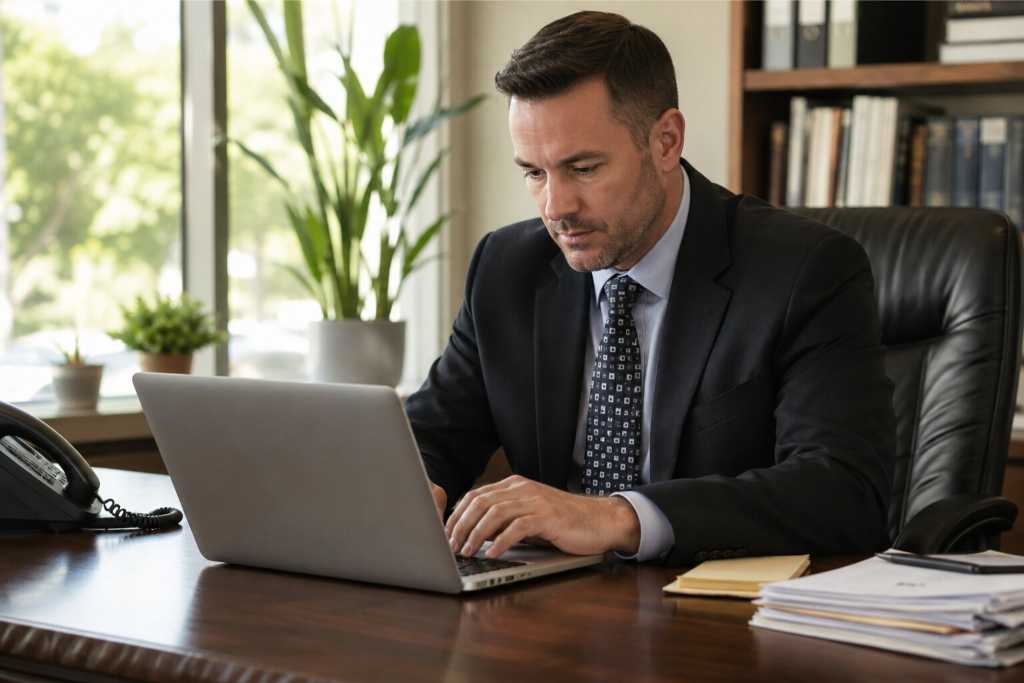 Bail Bondsman Handling Case Documents