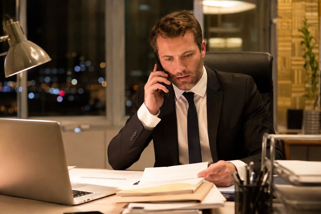 Bail Bondsman Handling an After Hours Call