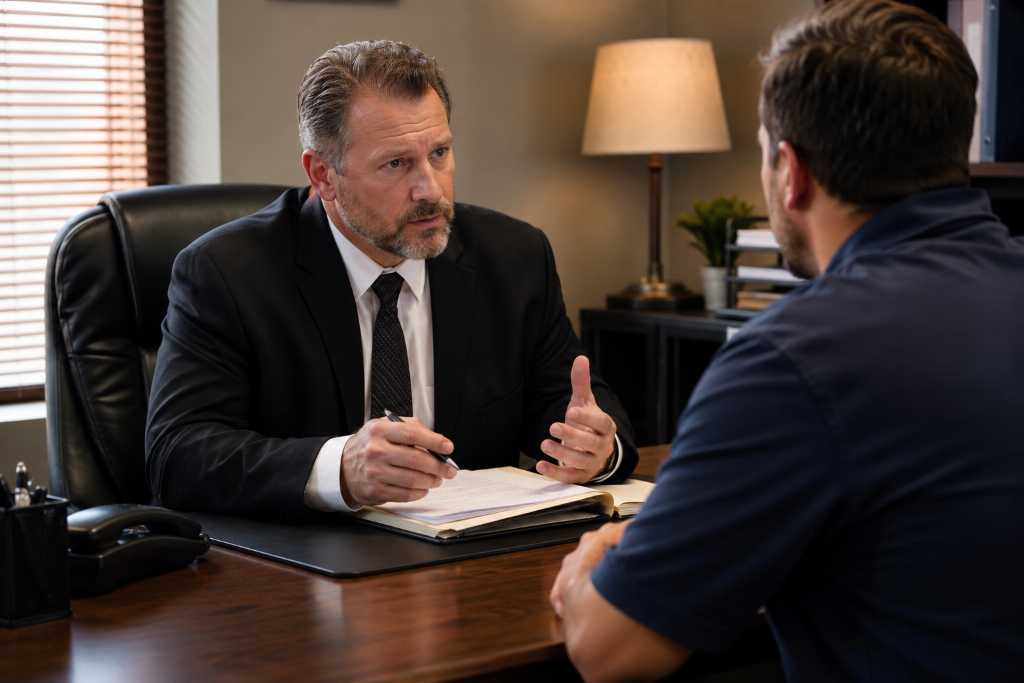 Bail Bondsman Client Consultation