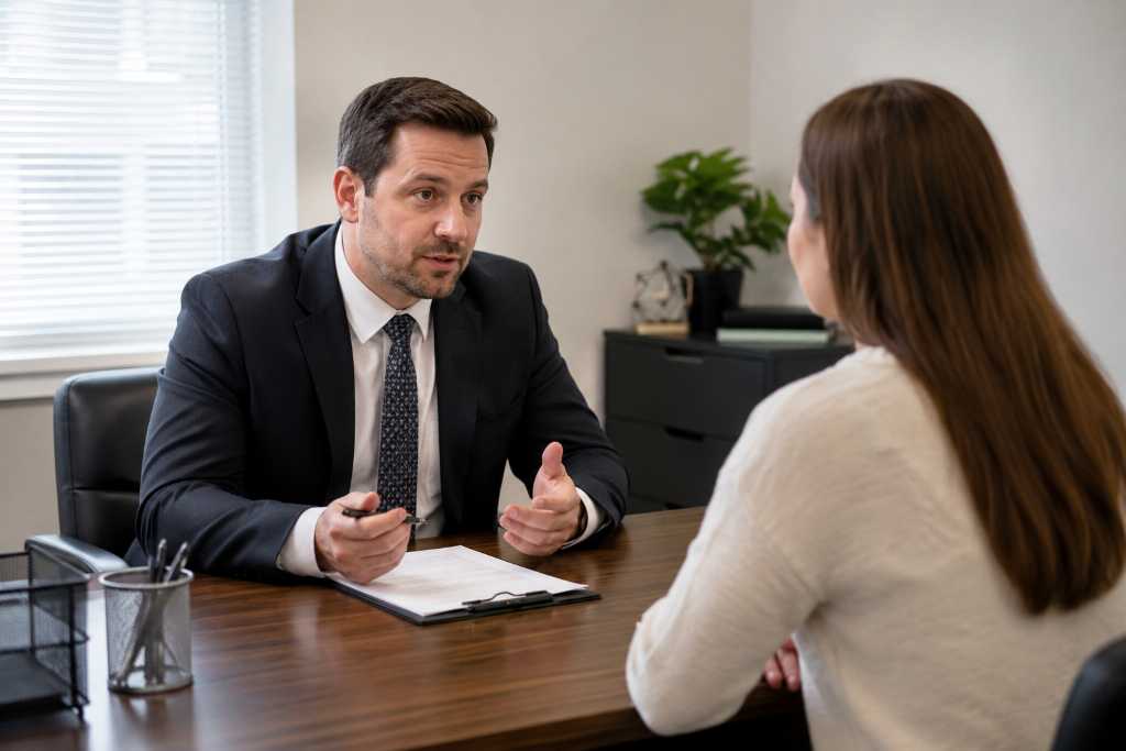 Bail Bondsman Office Discussion