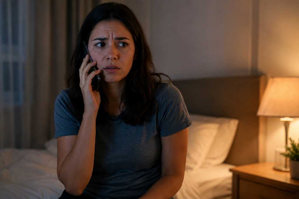 Stressful Night Phone Conversation