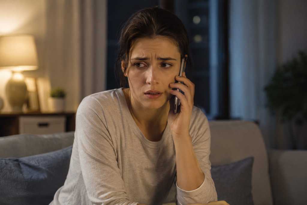 Wife Making Urgent Night Call