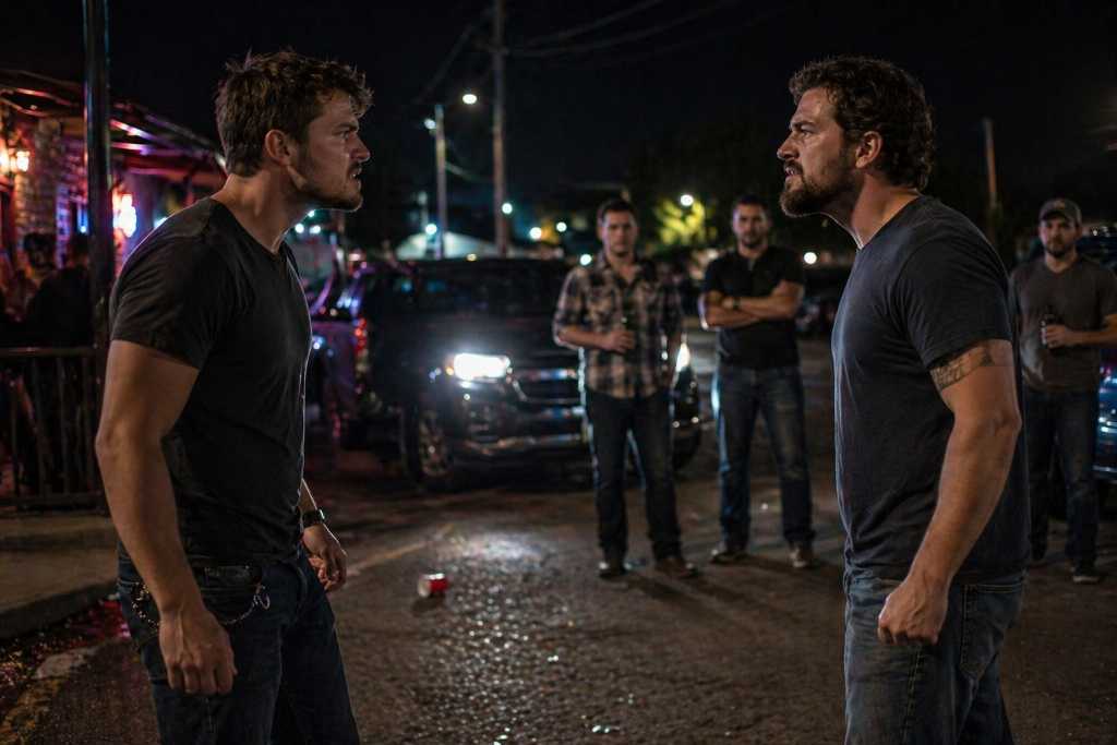 Tense standoff in a party club