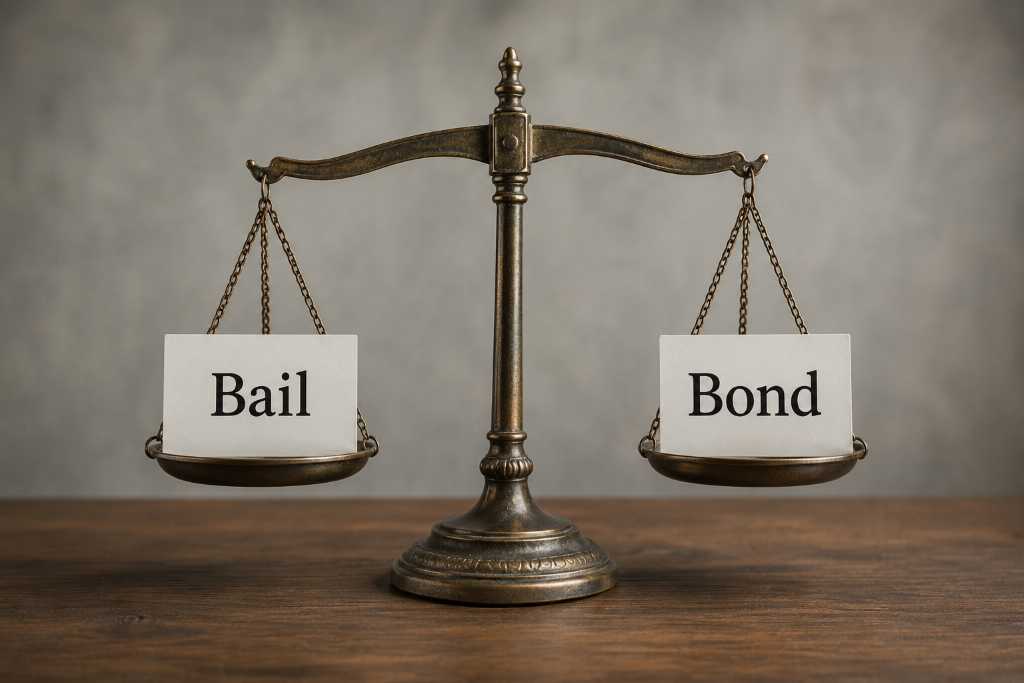 Worried Client Talking to a Bail Bonds Agent