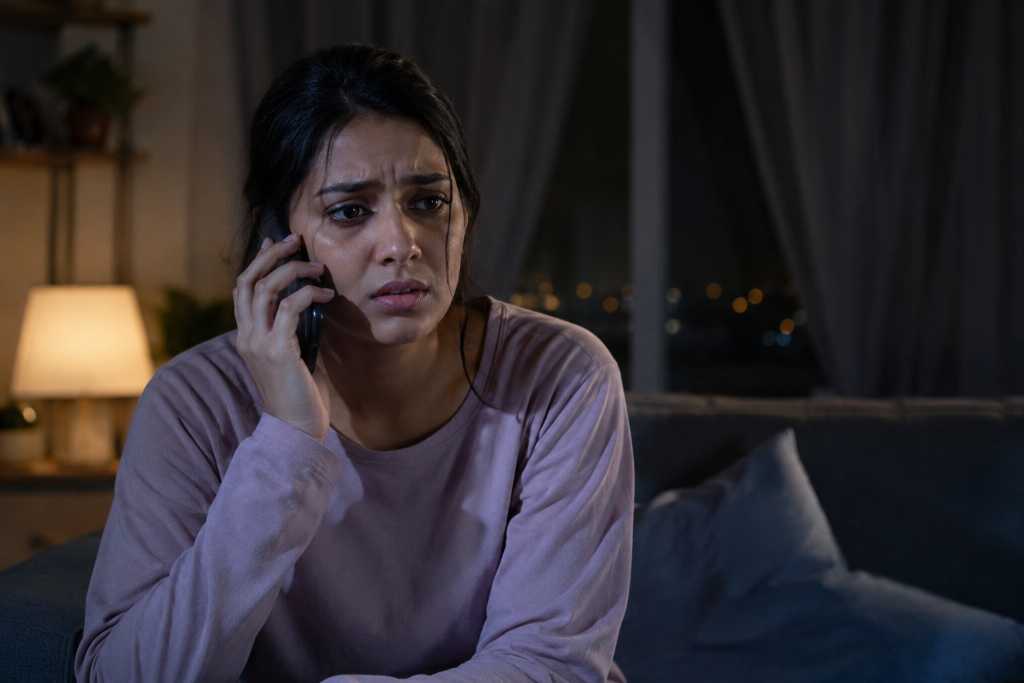 Concerned Wife Calling Late At Night