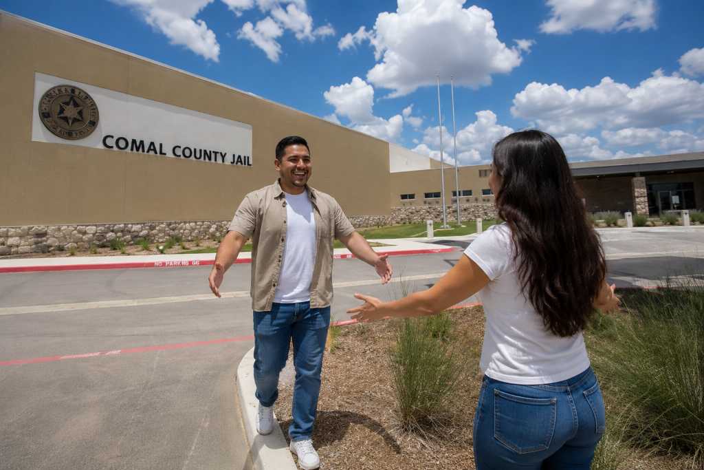 New Prisoner being escorted to Comal County Jail