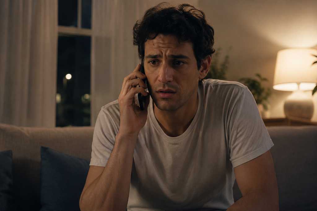 Worried Friend calling for help