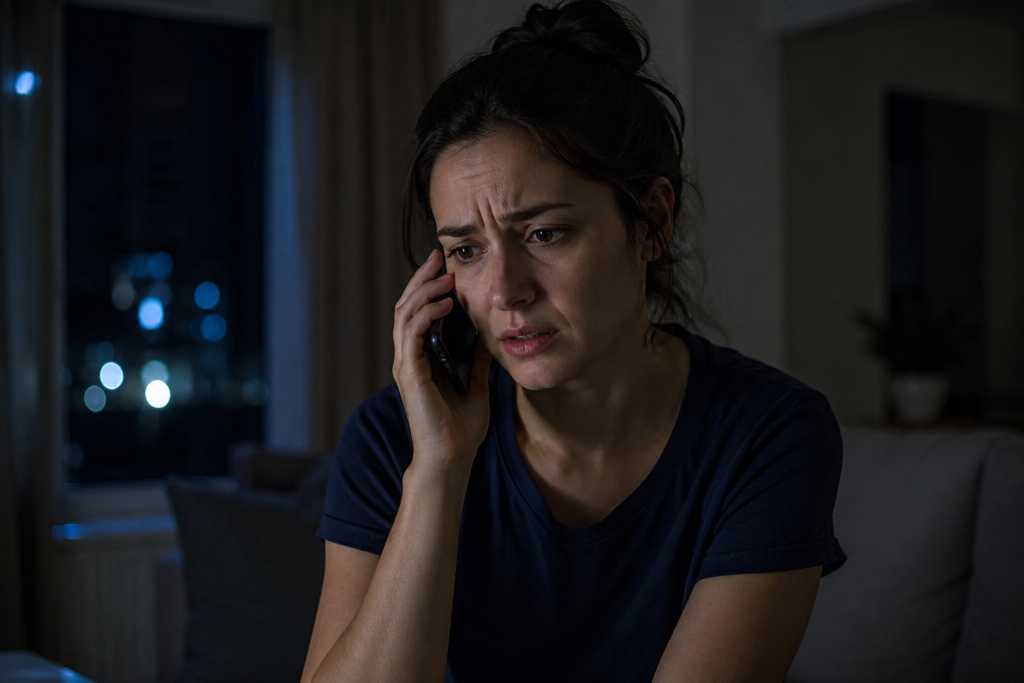 Worried Loved One Calling At Night