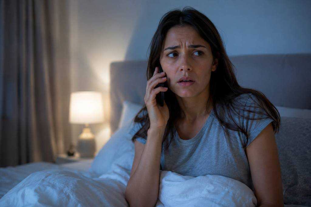 Anxious Spouse Reaching Out After Midnight