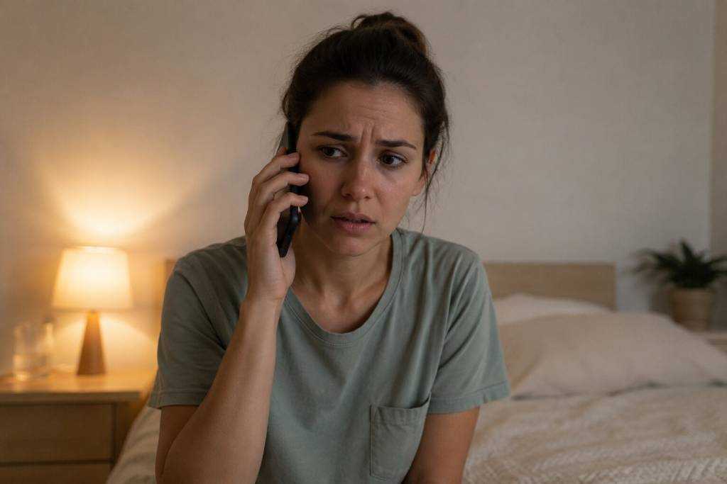 Urgent Call In Quiet Home
