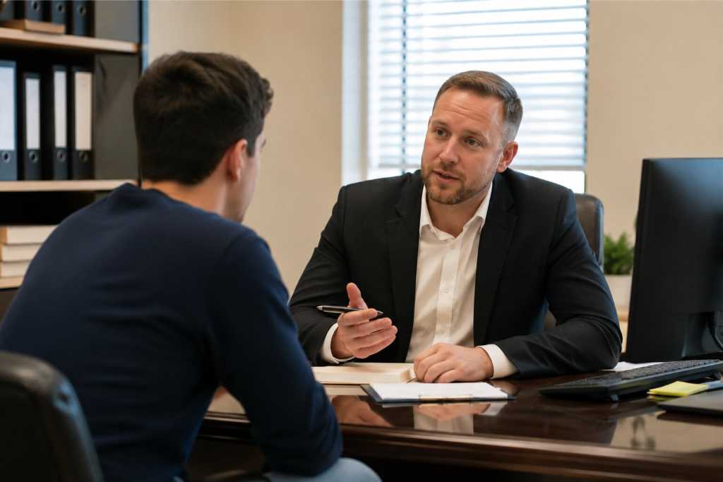 Bail Bondsman Answering Client Questions